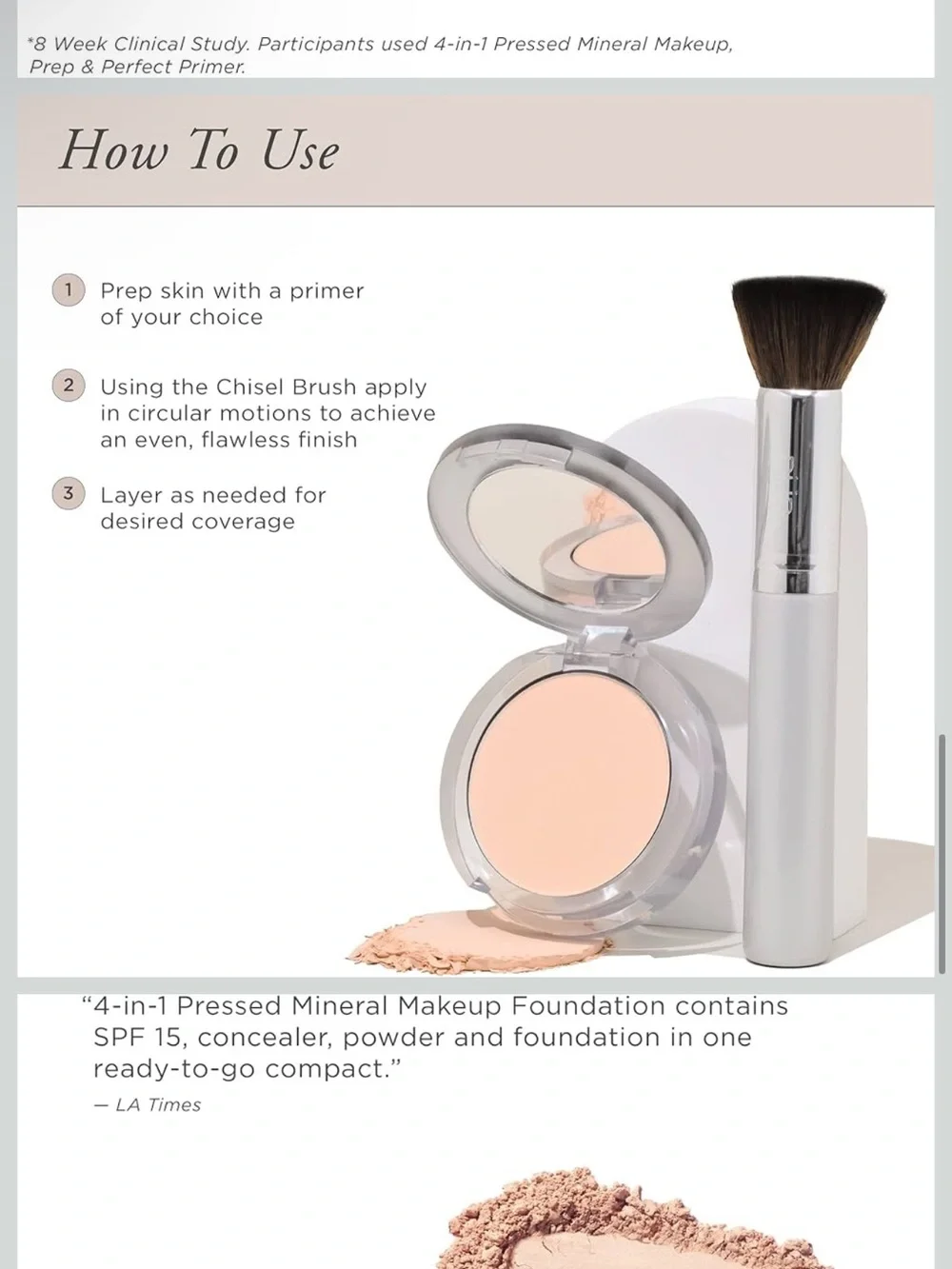 PÜR MINERALS 4-in-1 Pressed Mineral Makeup Powder Foundation with SPF 15